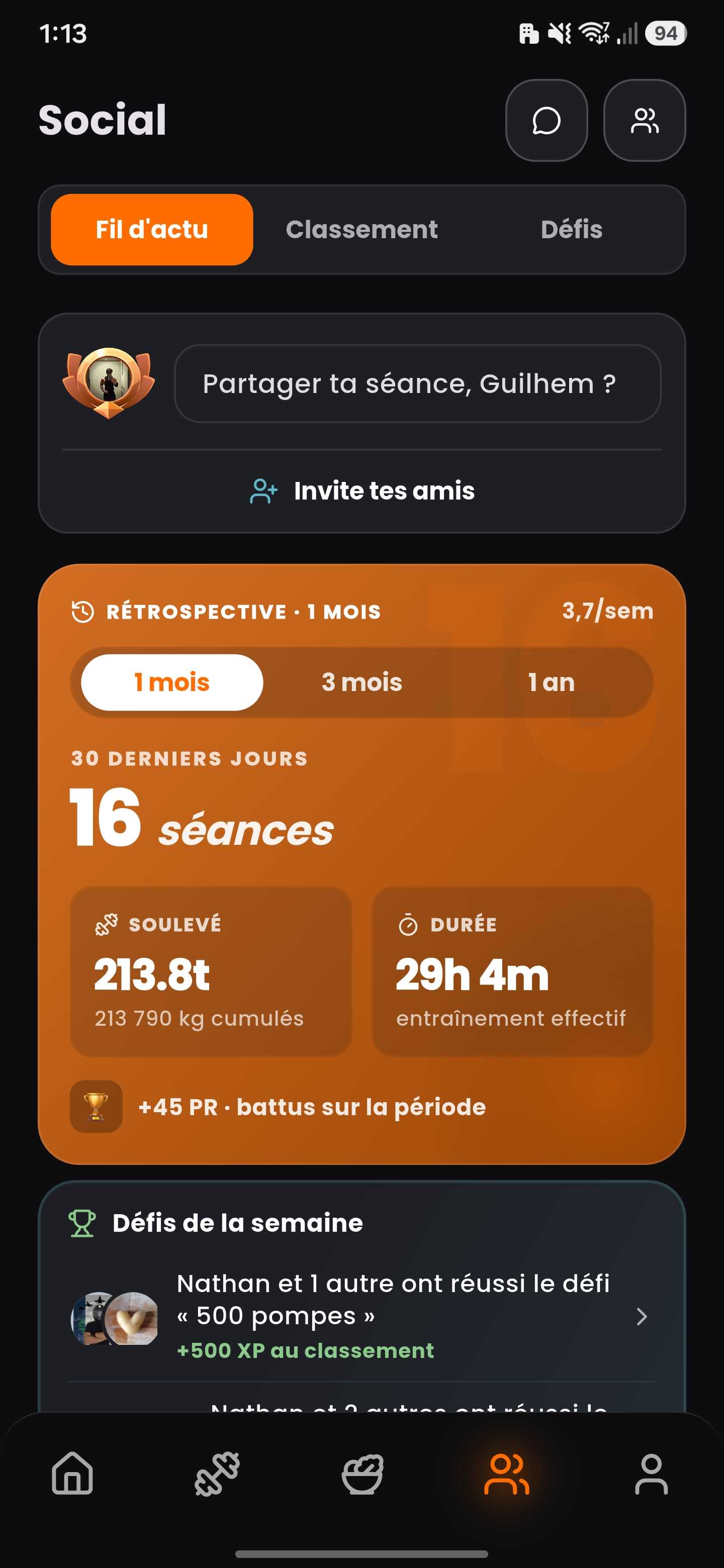 Capture d'écran de l'app Phyzix 2