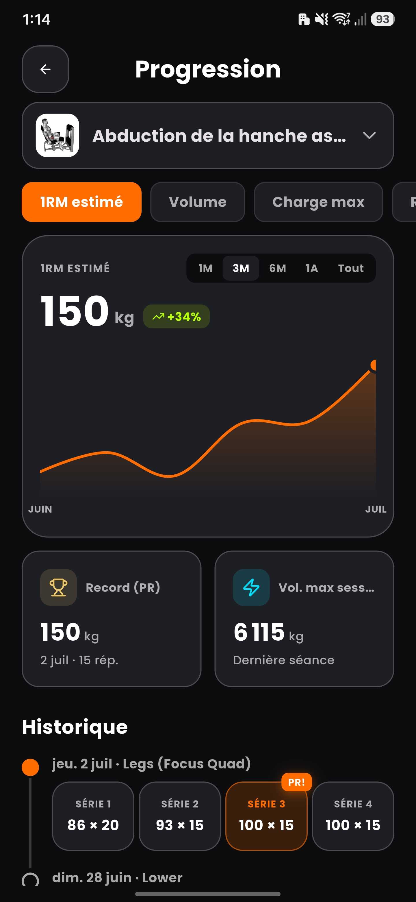 Capture d'écran de l'app Phyzix 3